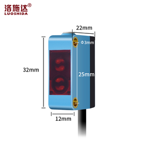 <strong>Diffuse</strong> <strong>Reflection</strong> Switch <strong>Sensor</strong> Adjustable Detection Distance Square Photoelectric <strong>Sensor</strong> - Product Image 3