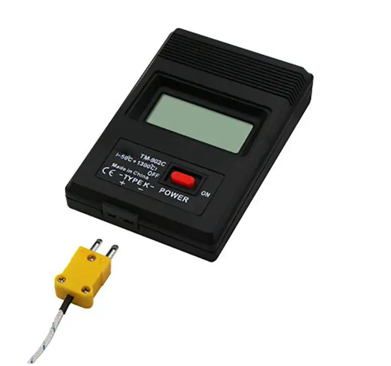 TM902C Meteran Temperatur Digital LED Tipe K Termokopel Sensor Meter Tipe K Detektor Pemeriksa Termokopel Tipe K