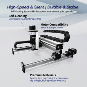 UMOT 50-1000mm XYZ Robot de pórtico de 3 ejes Actuador de módulo lineal CNC Sistema de movimiento deslizante de mesa de escenario lineal motorizado para corte láser - Product Image 6