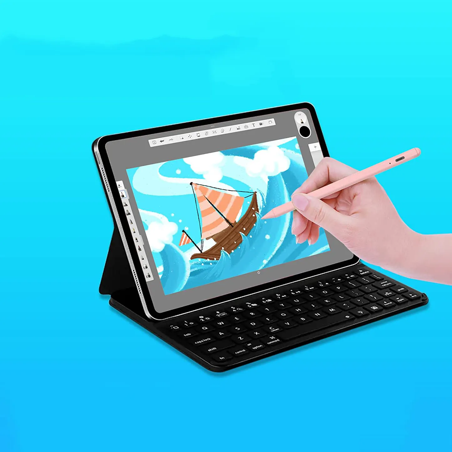 Orijinal Palm reddi aktif Tablet Metal kapasitif kalem Stylus kalem iPad için dokunmatik ekranlar
