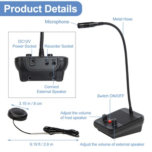 Smart Dual-way Window Bank Walkie Talkie <strong>Intercom</strong> <strong>Monitor</strong> Security Audio <strong>System</strong> - Product Image 3