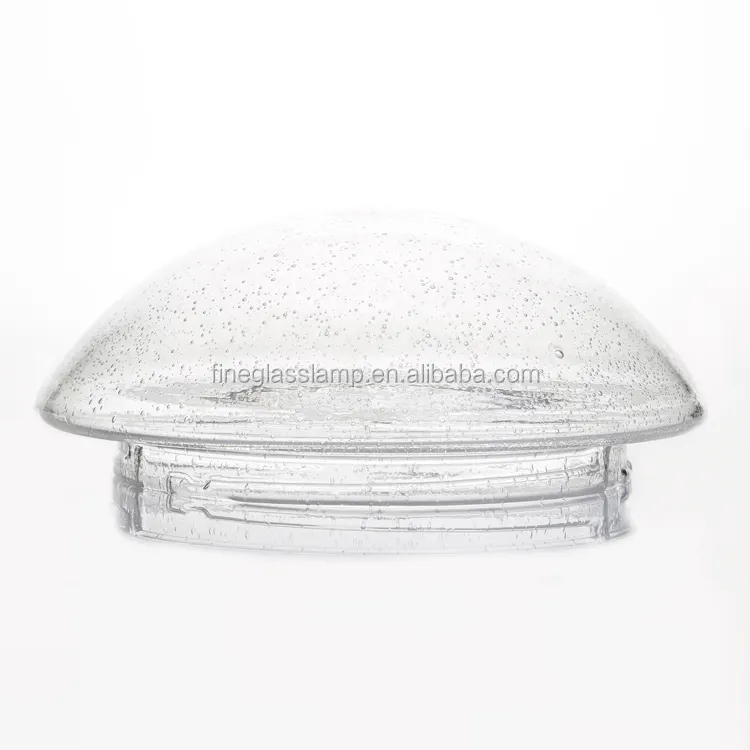 Cubierta de luz de pantalla de lámpara de techo de cúpula de cristal transparente redonda