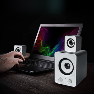 Modeng-Altavoces usb de alta calidad para pc, altavoces de ordenador de escritorio de estilo Simple para pc 2,1, altavoces de oficina oem para videojuegos - Product Image 5