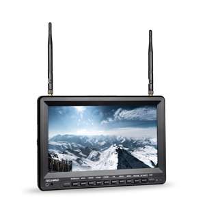 FEELWORLD FW1018SPV1 10.1 IPS 1024x600 HD <strong>FPV</strong> <strong>Monitor</strong> with Built-in Battery 5.8G 32CH Diversity Receiver 4K <strong>FPV</strong> <strong>Monitor</strong> - Product Image 1