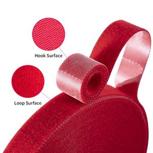 Buen precio alta calidad personalizado Loge reutilizable troquelado ajustable multicolor elegir gancho autoadhesivo y lazo para cables - Product Image 1