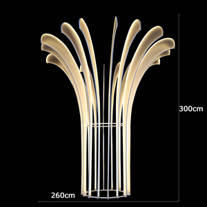 Sáng tạo kim loại phát quang cây Đèn sàn cong lá cây trang trí ánh sáng cho đám cưới sân khấu lối đi trang trí nền - Product Image 3