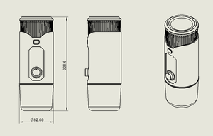 مرآة كأس صغيرة محمولة عالية الجودة للتدفئة السريعة وقابلة لإعادة الشحن للشيشة العربية السعودية - Product Image 6