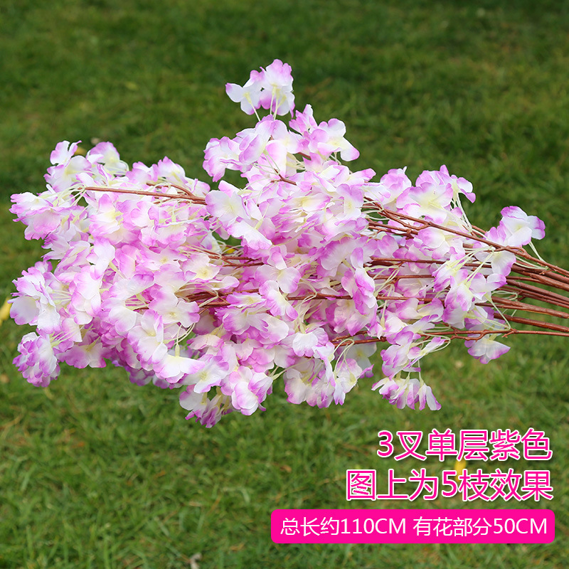 3 fourchettes monocouche violet (1 branche)