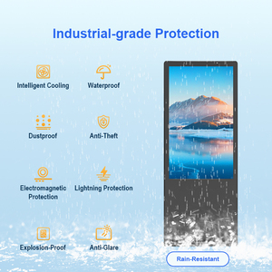 Odm OEM IP65 không thấm nước kỹ thuật số biển hiển thị Totem quảng cáo màn hình ngoài trời 2000nits LCD tương tác màn hình cảm ứng kiosk - Product Image 5