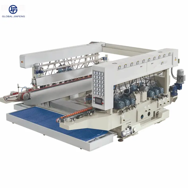 Hot sale PLC control horizontal glass double edge grinding and polishing machine with CE