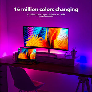 Светодиодная лента WS2812B RGB с USB, программируемая цифровая Гибкая LED полоска с пикселями, для украшения дома, спальни, бара - Product Image 6