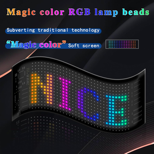 Pannello LED flessibile messaggio digitale in movimento Soft LED cartello RGB modulo a matrice di colore schermo per auto pubblicità Display a LED - Product Image 6