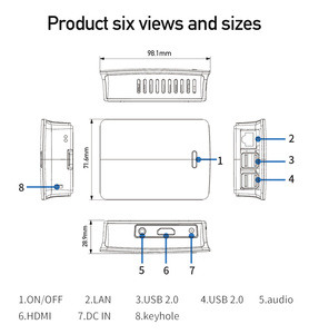 Factory Direct Sharerdp 1.2GHz HD RJ45 4USBスクールスマートシンPCステーション仮想コンピューティングシンクライアントLinuxが在庫ありサポートされています! - Product Image 4