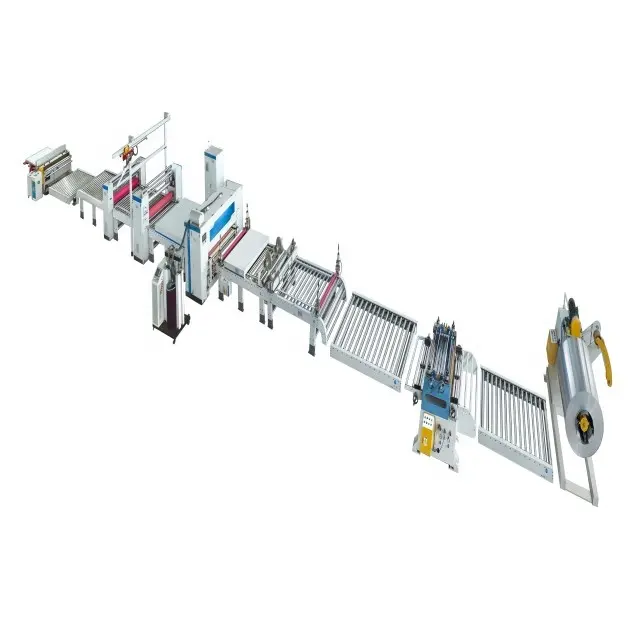 Ligne de stratification PUR pour presse acrylique sur MDF Ligne de machine compacte pour PVC/PET/HPL PAPER ACRYLIQUE HPL LIGNE DE LAMINATION