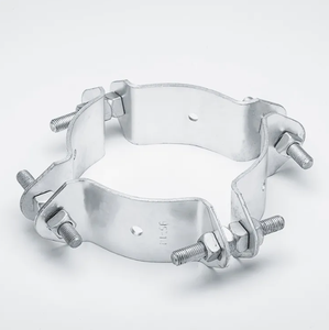 Mạ kẽm nhúng nóng 4 cách điều chỉnh cực ban nhạc kẹp nhiệm vụ nặng nề khung cánh tay chéo cho đường dây điện trên không - Product Image 5