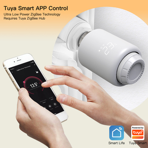 Tuya Smart Home超低電力ZigBeeワイヤレスサーモスタットラジエータースマート<span class=keywords><strong>TRV</strong></span>ガレージ用温度調整制御