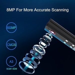 8MP HD USB masaüstü görselleştirici belge kameralar otomatik odaklama A3 toplu tarama tıbbi izleme OCR kitap belge tarayıcılar - Product Image 3