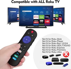 Werks großhandel Universal Learning Code Fernbedienung kompatibilität für Roku Hisense LG TCL ONN Serie Smart TVs ABS 1 Jahr - Product Image 5