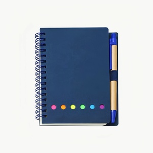A6 klebriges Notizbuch Spiral-Notizbuch mit Stift-Notizbuch mit niedlichen Haft notizen - Product Image 1