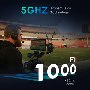 ระบบส่งสัญญาณภาพกล้องไร้สาย FEELWORLD WT1H แบบฟูลดูเพล็กซ์ อินเตอร์คอม สตรีมสด ขายส่งจากโรงงาน - Product Image 4