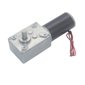 DIY机器人旋转台门锁窗帘机用12V DC蜗杆高扭矩自锁反向微型涡轮减速电机 - Product Image 1