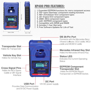 XP400P XP400 Pro immobilizzatore programmatore di programmazione Chip chiave funziona con Autel IM508 IM608 IM608PRO leggi scrivi 3000 modelli di Chip - Product Image 2