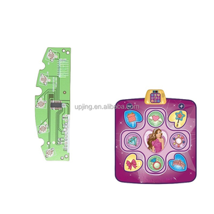 Scheda di circuito per luci sonore multilingue personalizzabile per scheda di controllo tappetino da ballo <span class=keywords><strong>Bluetooth</strong></span> per giochi musicali fornitore di PCBA OEM