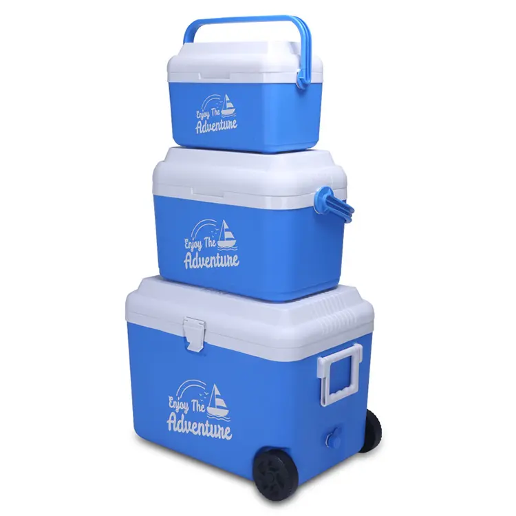 Caixa refrigeradora de praia à prova d'água, 22l, para viagens e acampamento, pp, grau alimentar, atividade externa, caixas de gelo