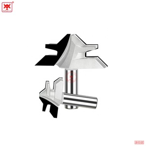 KANGMINGJIAN <strong>PCD</strong> End Mill Diamond 45 Degree Tenon <strong>Cutter</strong> Solid Joint <strong>Cutter</strong> 45 Degree Lock Miter Router Bit - Product Image 3