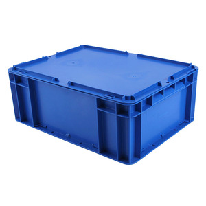 Contenedor de plástico apilable de gran capacidad tipo caja sólida para la venta u organización del hogar - Product Image 4