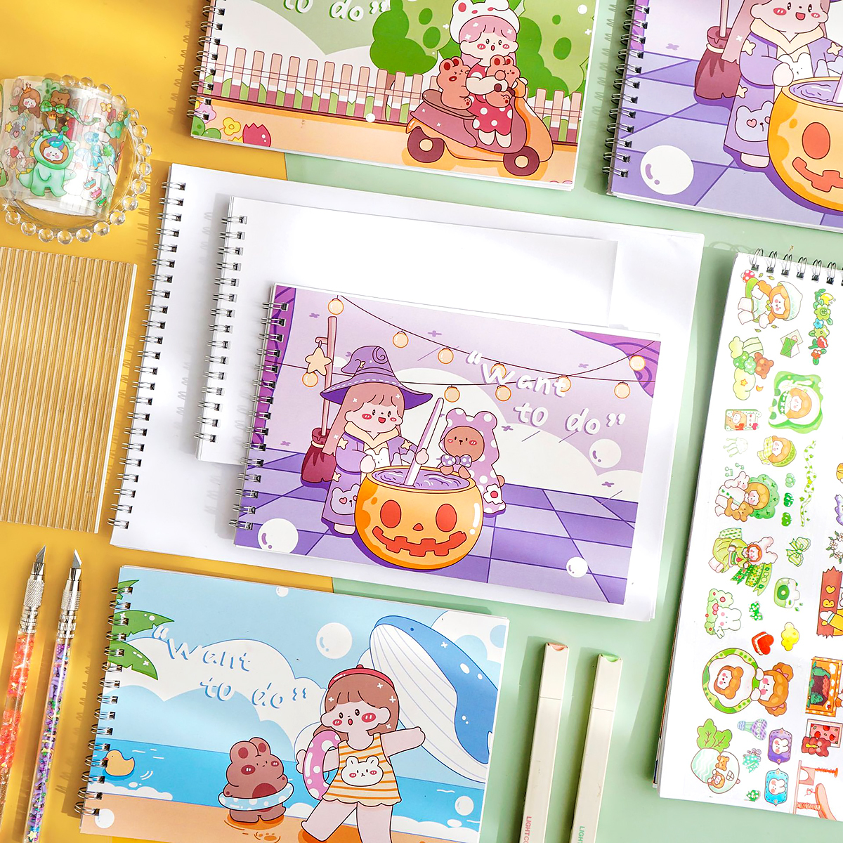 Libro de escena de pegatina para niños