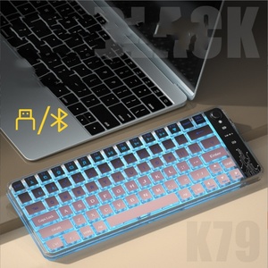 Teclado BT inalámbrico de modo dual Gaxever, ordenador de escritorio transparente, portátil, escritura de oficina, teclado luminoso de cristal dedicado - Product Image 6