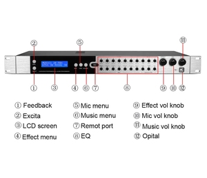 オーディオサウンド機器ミキサーオーディオデジタル数字プロセッサー - Product Image 5