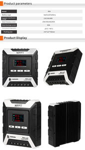 DEMUDA 50A 60A 80A солнечный PV-регуляторы 12V 24V 48V автоматический MPPT контроллер солнечного заряда солнечное PV зарядное устройство с LCD Dual USB - Product Image 5