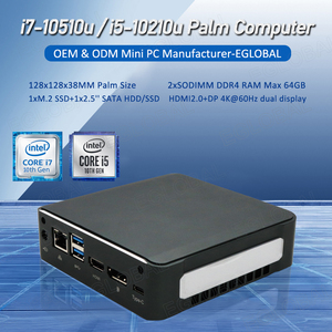 คอร์ i5 10th เจนเนอเรชั่น i7 10210U 10510U DDR4กราฟิก UHD M.2 SSD Dual Band WiFi VESA Mount Win 10 Pro Gaming PC มินิพีซี - Product Image 2