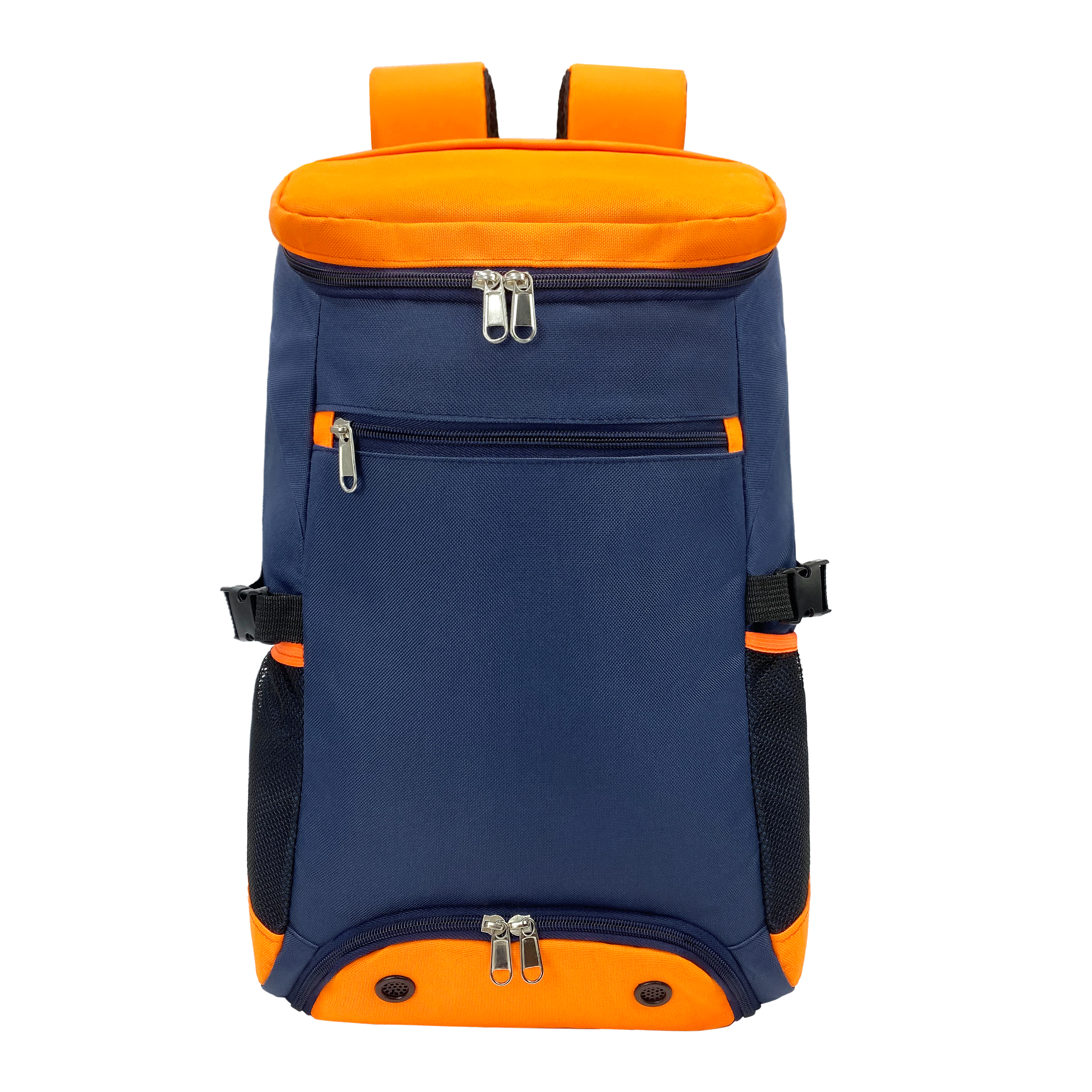 Blu navy con arancione