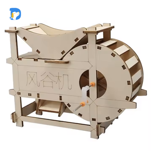 STEAM Educational DIY Wooden Wind <strong>Valley</strong> Machine Science Engineering <strong>Toys</strong> for Homeschoolers Solar Function Learning Packaged Box - Product Image 1
