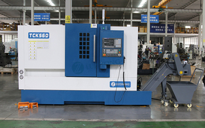 Torno Cnc GSK/Fanuc/Siemens a la venta, torno cnc de torneado, cama inclinada, máquina de torno Cnc de eje C Tck56D para Metal - Product Image 2