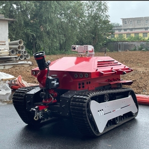 कठिन इलाकों के लिए मजबूत रबर ट्रैक के साथ स्वचालित फायरफाइटिंग क्रॉलर रोबोट - Product Image 6