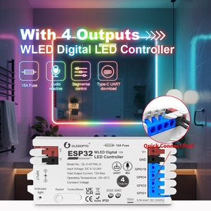 2025 Gledopto HOT WLED ESP32 цифровой светодиодный контроллер с 4 выходами Uart Download Type c порт - Product Image 2