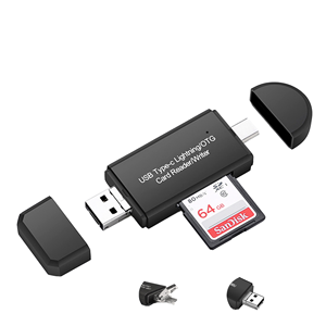 中国最畅销的二合一USB微型USB OTG SD TF读卡器写入器高速USB2.0读卡器SD适配器 - Product Image 4
