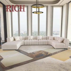 <span class=keywords><strong>Sofa</strong></span> sudut Putih bentuk U dengan Modular minimalis modis terlaris untuk rumah Villa ruang tamu Hotel aula acara - Product Image 1