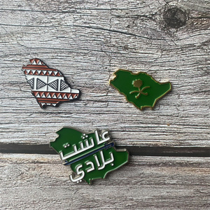 Özel yapılmış bae umman baş logolar Metal suudi arabistan yaka Pin rozeti bae pimleri ulusal gün için