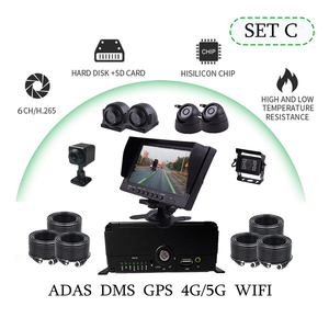HYF Teléfono Móvil Computadora CMSV6 Plataforma 4G GPS WIFI MDVR Monitor Kit de Vigilancia 6CH HDD SD DVR Sistema de Cámara Para Autobús Camión - Product Image 4
