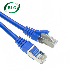 BLG yüksek kalite FTP CAT6A LAN yama kablosu 8P8C Rj45 1m 3m 5m katı telli Ethernet ağ geçiş testi iletişim kabloları - Product Image 5
