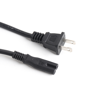 สายไฟสัพพลาย US 6 ฟุต NEMA 1-15P IEC 60320 C7 โพลาไรซ์รูปที่ 8 สายไฟ UL Listed - Product Image 3