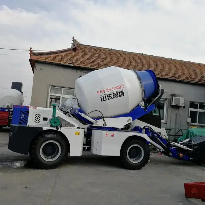Luzun kendinden yüklemeli çimento mikser kamyonu 3.5 CBM kapasite JBC35 kendinden yük beton karıştırıcı