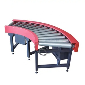 用于仓库和物流的可调节速度的不锈钢弯曲滚筒输送机 - Product Image 6