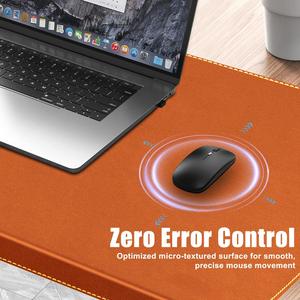 Bàn hiện đại mat với Lip & gia cố khâu cạnh chống trượt không thấm nước PU da Ergonomic bàn phím chuột <span class=keywords><strong>Pad</strong></span> - Product Image 3