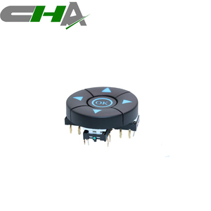 Interruptor de navegación de cinco vías, Interruptor táctil sin led, C5T03, fábrica china